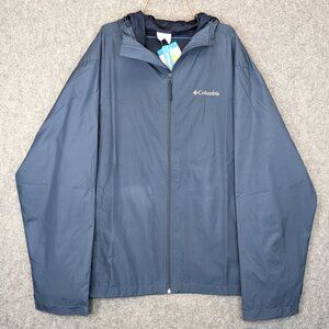 Columbia Mens Zuma Stack II Jacket Size XL Omni-Shield Regular Fit Navy Blue NWT
